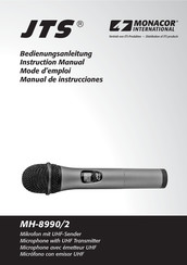 Monacor JTS MH-8990 Manual De Instrucciones