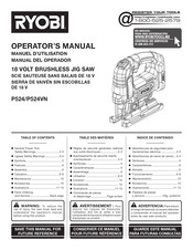 Ryobi P524 Manual Del Operador