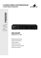 Monacor ATT-442ST Manual De Instrucciones