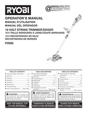 Ryobi P2008 Manual Del Operador