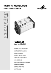 Monacor security VAM-3 Manual De Instrucciones