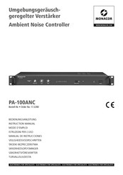 Monacor PA-100ANC Manual De Instrucciones