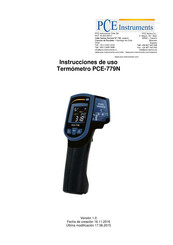 Pce Instruments PCE-779N Instrucciones De Uso