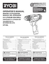 Ryobi HP108L Manual Del Operador