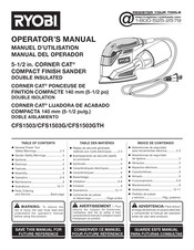 Ryobi CORNER CAT CFS1503GTH Manual Del Operador
