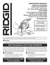 Rigid R4122 Manual Del Operador