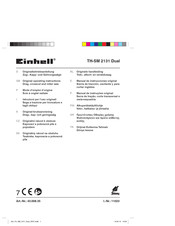 EINHELL TH-SM 2131 Dual Manual De Instrucciones