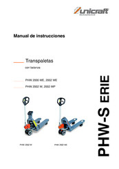 unicraft PHW 2000 WE Manual De Instrucciones