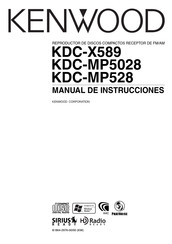 Kenwood KDC-X589 Manual De Instrucciones