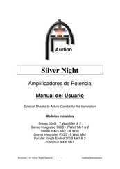 Audion Silver Night Stereo Integrated PX25 Manual Del Usuario