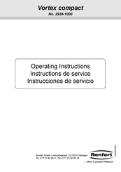 Renfert 2924-1000 Instrucciones De Servicio