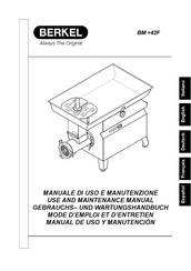 Berkel BM+42F HP 5 Manual De Uso Y Manutención