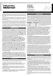 Wavetek Meterman CT232A Manual De Instrucciones