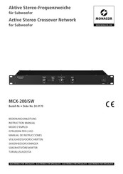 Monacor MCX-200/SW Manual De Instrucciones