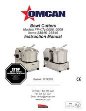 Omcan FP-CN-0006 Manual Del Usuario