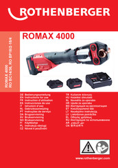 Rothenberger ROMAX 4000 Instrucciones De Uso