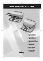 ibico ibiMaster 115e Manual De Instrucciones