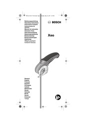 Bosch Xeo Instrucciones De Servicio