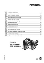 Festool CARVEX PSB 420 EBQ Manual De Instrucciones