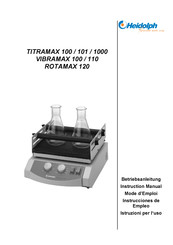 Heidolph TITRAMAX 1000 Instrucciones De Empleo