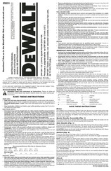 DeWalt DW130V Manual De Instrucciones