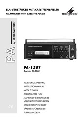 Monacor PA-120T Manual De Instrucciones