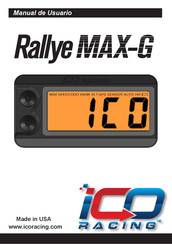 iCO Racing Rallye MAX-G Manual De Usuario