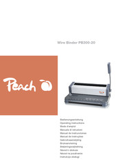 Peach PB300-20 Manual De Instrucciones