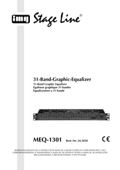 IMG STAGELINE MEQ-1301 Manual De Instrucciones