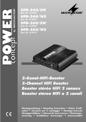 Monacor POWER concept HPB-240/WS Manual De Instrucciones