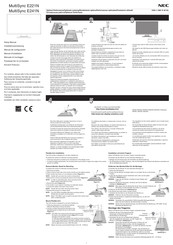 NEC MultiSync E221N Manual De Configuración