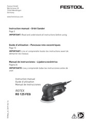 Rotex RO 125 FEQ Manual De Instrucciones