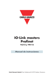 CARLO GAVAZZI IO-Link master YN115 Manual De Instrucciones