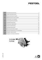 Festool TS 75 EBQ Manual De Instrucciones