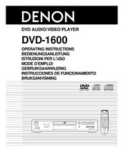 Denon DVD-1600 Instrucciones De Funcionamiento