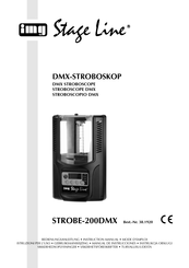 IMG STAGELINE STROBE-200DMX Manual De Instrucciones