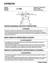 Hitachi C 10FL Manual De Instrucciones