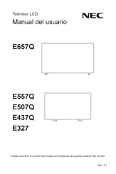 NEC E327 Manual Del Usuario