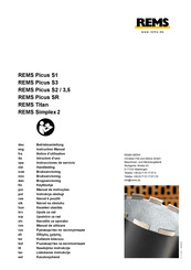 REMS Simplex 2 Instrucciones De Servicio