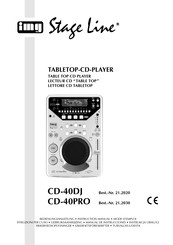 IMG STAGELINE CD-40PRO Manual De Instrucciones