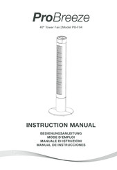 Pro Breeze PB-F04 Manual De Instrucciones