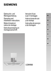 Siemens LC8M950 Instrucciones De Uso Y De Montaje