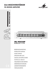 Monacor PA-900WP Manual De Instrucciones