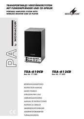 Monacor TXA-610CD Manual De Instrucciones