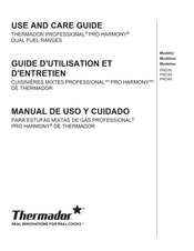 Thermador PROFESSIONAL PRO HARMONY PRD36 Manual De Uso Y Cuidado