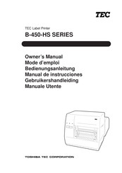 TEC B-450-HS SERIE Manual De Instrucciones