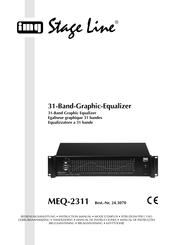 IMG STAGELINE MEQ-2311 Manual De Instrucciones