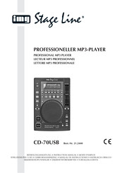 IMG STAGELINE CD-70USB Manual De Instrucciones