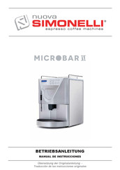 Nuova Simonelli Microbar II Manual De Instrucciones