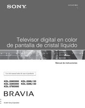 Sony Bravia KDL-32M3000 Manual De Instrucciones